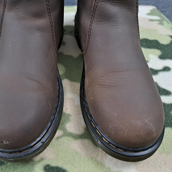 Dr Martens 2976 Leonore J Brown Leather Side ZIp Ankle Boots Size 5 Women - Picture 7 of 10